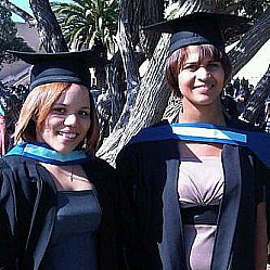 Lizle and Laverne on graduation day