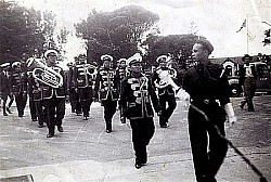 Salem Marching Band in the 1950s